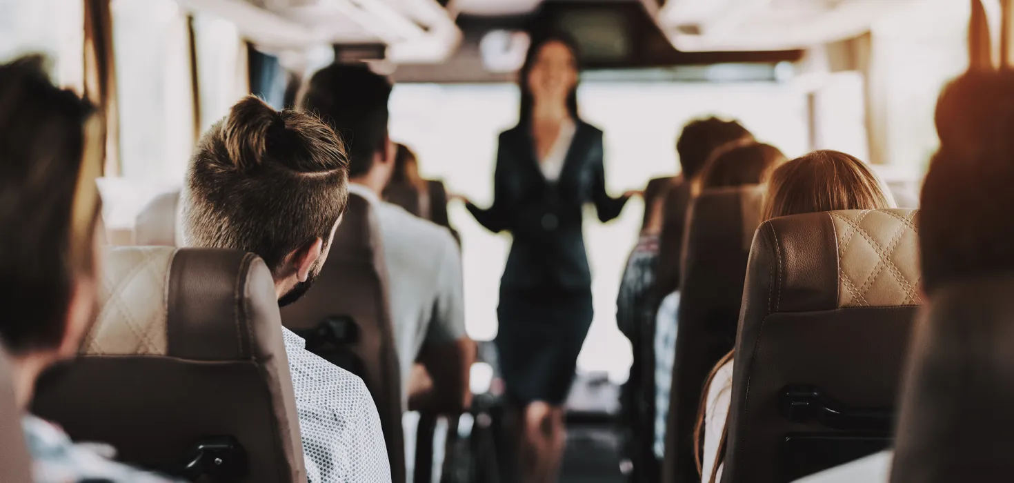 Reisegruppe im Bus