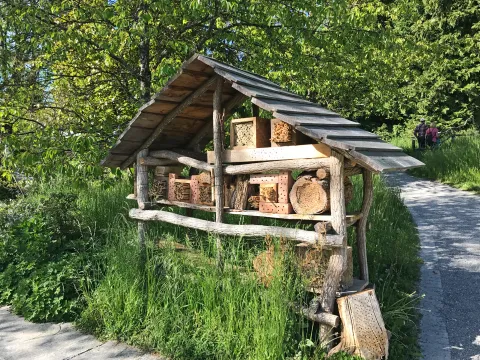 Insektenhotel im Insektengarten der Insel Mainau
