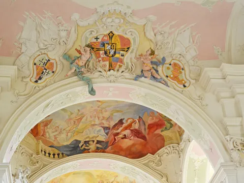 Innenansicht Schlosskirche St. Marien auf der Insel Mainau