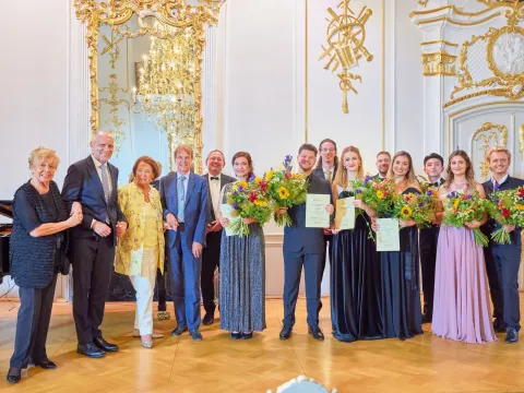 Teilnehmer:innen des Anneliese Rothenberger Preisträgerkonzert 2023