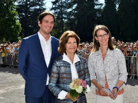 Ihre Majestät Königin Silvia von Schweden bei ihrem letzten Besuch auf der Insel Mainau 