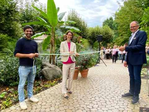 Der neue Parkteil Farn und Fuchsie wurde eröffnet