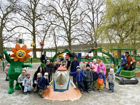 "Blumis Baggerspielplatz" wird offiziell eröffnet