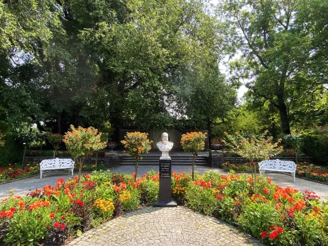 Sommerbepflanzung auf der Großherzog Friedrich Terrasse Insel Mainau
