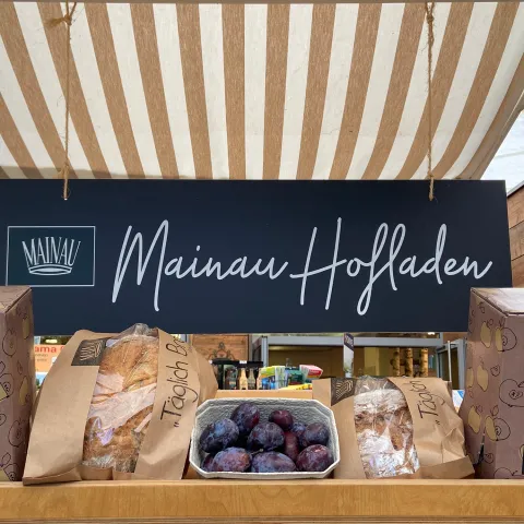 Mainau Hofladenprodukte am Mainau Träff Inseleingang